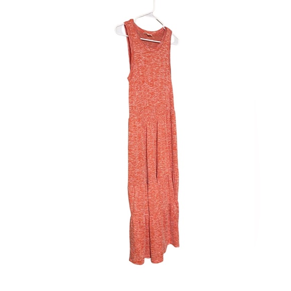 LOU & GREY For Loft Heather Tiered Maxi Dress Women’s Medium Sleeveless Orange - Picture 14 of 14